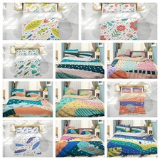 3D Abstract Floral Leaves Colorful Quilt Cover Duvet Cover Comforter set