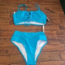 VICTORIA S SECRET BIKINI SWIMSUIT SET: BRIGHT MARINE: NEW WITH TAGS: SIZE S