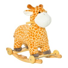 Kids 2in1 Indoor  Outdoor Giraffe Rocking Horse Sliding Car w/ Sounds  Wheels
