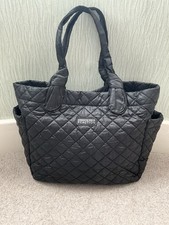 ‘Kenneth Cole’ Black Quilted Shopping Bag