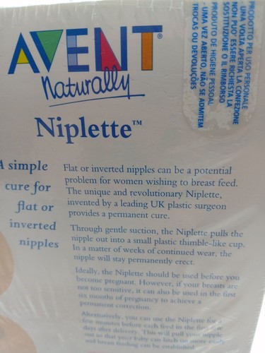 Avent Naturally Niplette Flat Inverted Nipples 2 Niplette 2 Disposable Breast Pa - Picture 7 of 13