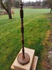 Antike Stehlampe Vintage, shabby  - groß aus Holz - Stil Gründerzeit