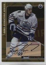 2000-01 ITG Be A Player Signature Series Auto Gold Janne Niinimaa #32 Auto 1w9