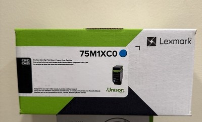 Genuine Lexmark 75M1XC0 Cyan Extra High Yield Toner - NEW SEALED