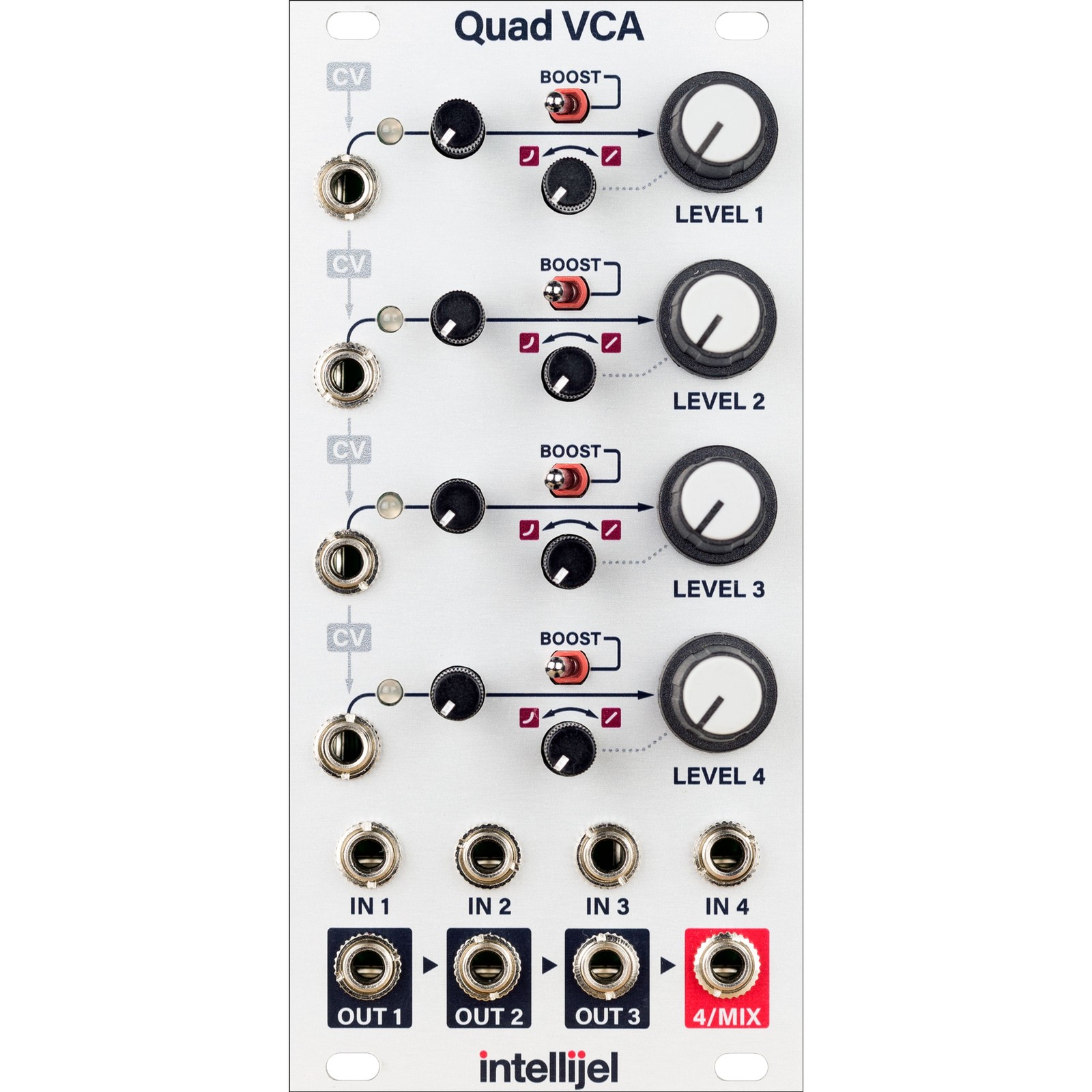 Intellijel Quad VCA - Модульный синтезатор VCA