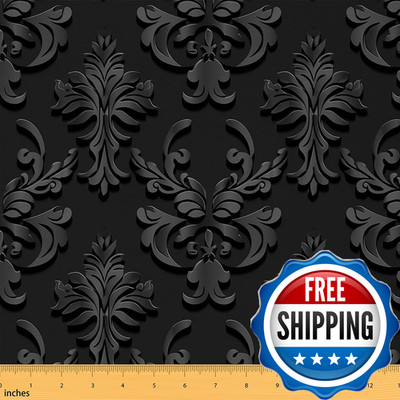Feelyou Vintage Jacquard Upholstery Fabric By The Yardbotanical Floral Print
