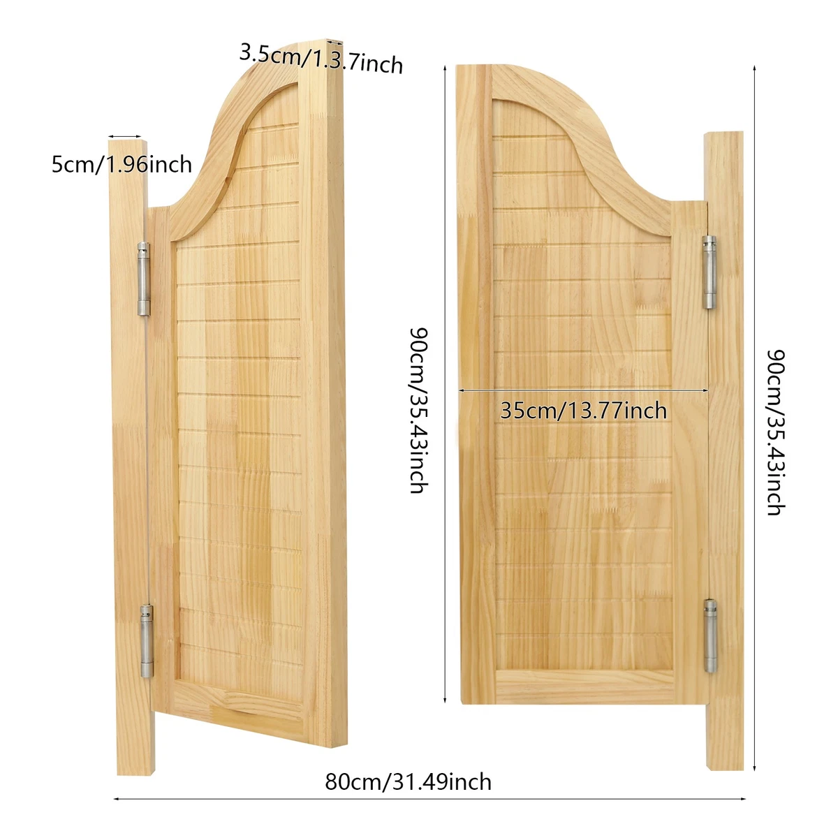 Puerta divisoria moderna de color de tronco para puerta de madera maciza giratoria de partición de entrada