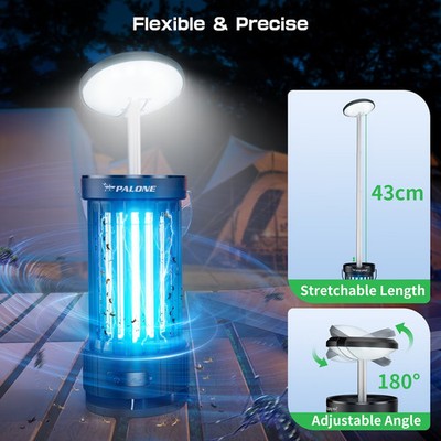 4500V Rechargeable Bug Zapper, Telescopic LED Light Mosquito Killer for Outdoor