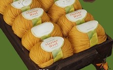 Merino Wolle- 4x 50 gr. -kurkuma -siehe Foto!!