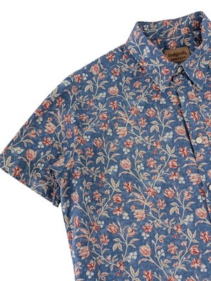 Tuk Tuk Shirt Mens M Floral Lightweight Short Sleeve Summer Holiday Bespoke