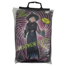 VTG Fun World Feather Witch Women One Size 4-14 OSFM 5 Piece Adult Costume NEW