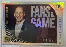 2018 Donruss #FG-MB Matthew Berry Fans of the Game Holo SN065/100