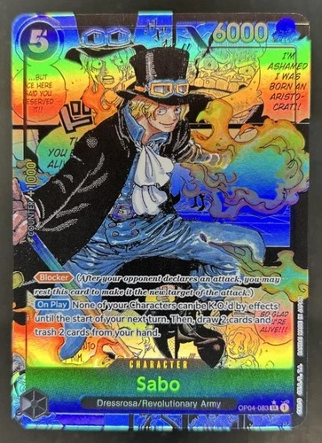 2023 One Piece Kingdoms Of Intrigue Sabo Manga Alt Art #OP04-083