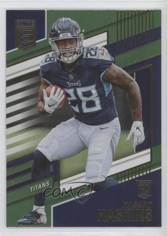 2022 Panini Donruss Elite Rookies Green Hassan Haskins #117 Rookie RC 0br8