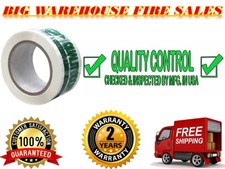 Absolute USA 30 Rolls Quality Control Printed Sealing Tape - 2.5" x 110 Yards