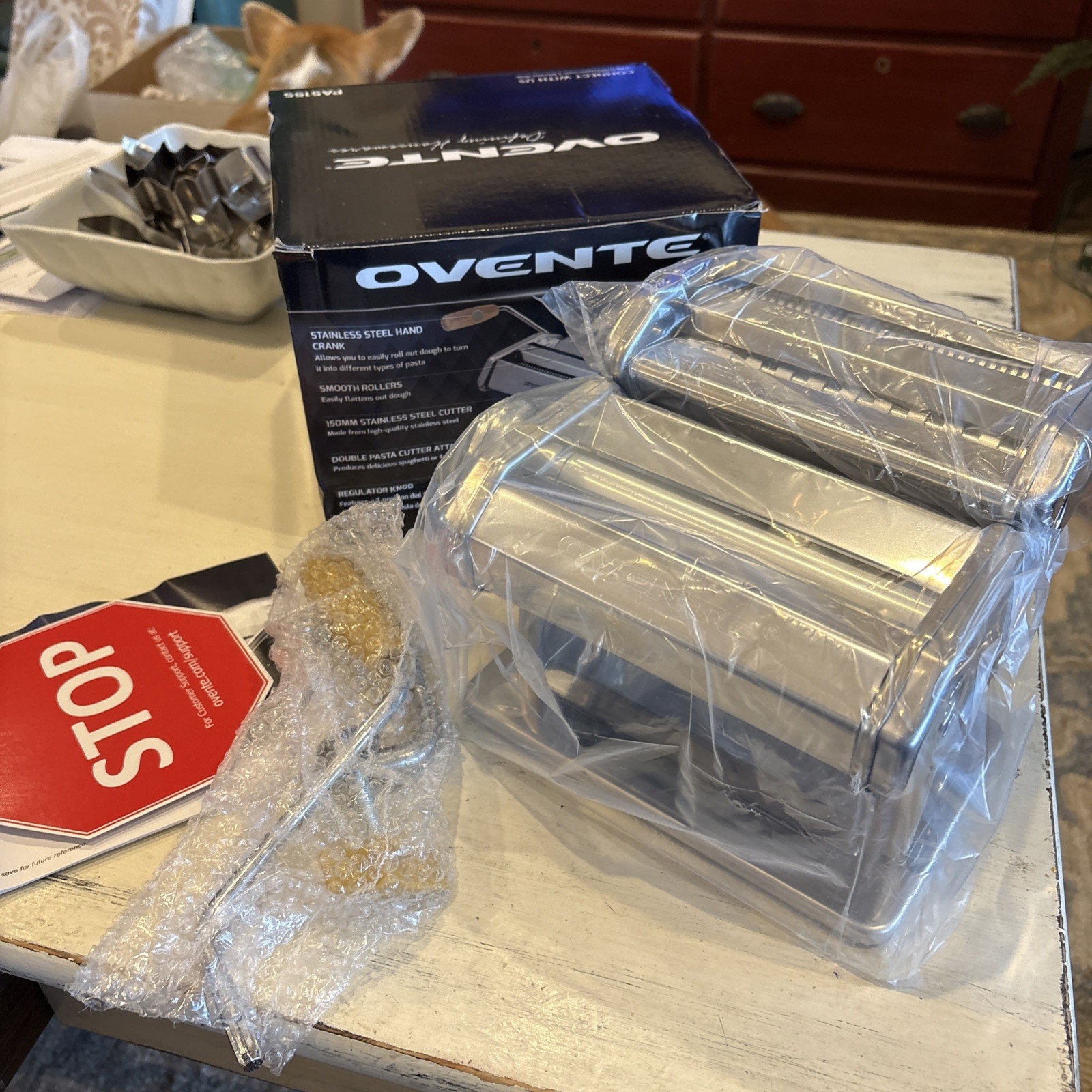 150 Mm Silver Stainless Steel Manual Pasta Maker PA5155 New In Box