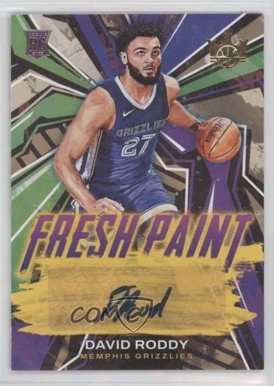 2022 Panini Court Kings Fresh Paint /199 David Roddy #FP-DRM Rookie Auto RC 10gg
