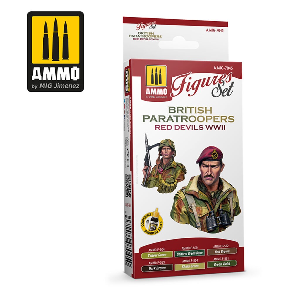Ammo MIG 7045 - British Paratroopers Red Devils WWII - New