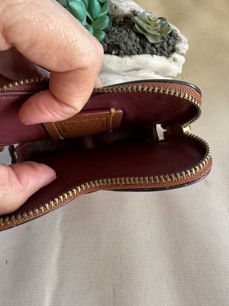Coach Leather Butterfly Coin Case | eBay