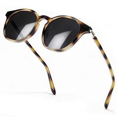 SIPHEW Classic Small Round Sunglasses Medium, A06-zj-tortoise/Grey