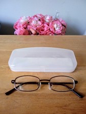 Fission 017 Eyeglasses Size:49-19-140 Brown with Original Case: Used Great Shape