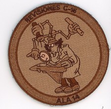 Patch Spain Albacete Afb 14 Wing Service C-16 Vel Back Parche Desert