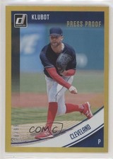 2018 Panini Donruss Variations Press Proof Gold 76/99 Corey Kluber (Klubot) e6p
