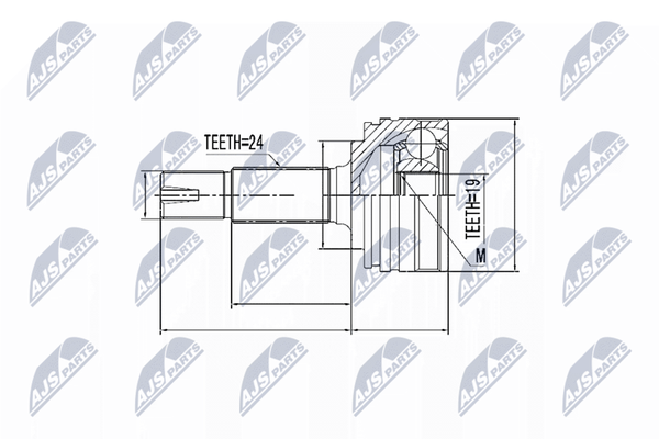 Nty Gelenksatz, Antriebswelle NPZ-TY-083 FüR CitroËN Peugeot Toyota-image