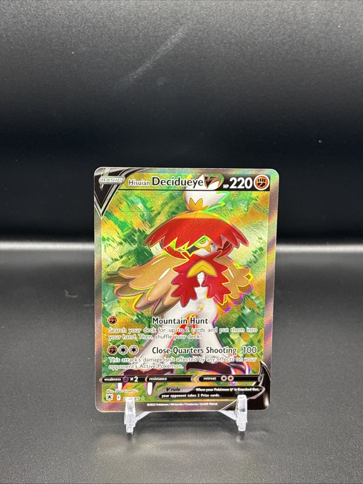 HISUIAN DECIDUEYE V 173/189 SWSH Astral Radiance Ultra Rare Pokemon TCG NM