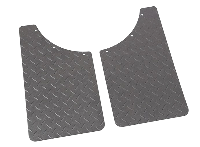 Dee Zee Black Diamond Plate Mud Flaps For Chevy Dodge Ford GMC RAM