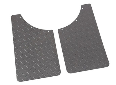 Dee Zee Black Diamond Plate Mud Flaps For Chevy Dodge Ford GMC RAM