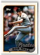 1989 Topps Bob Walk #504 Pittsburgh Pirates