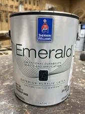 1 Gal. Sherwin Williams Emerald Exterior Satin Acrylic Paint/6089 Grounded Brown