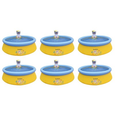 JLeisure 5' x 16.5'' Sea Otter Inflatable Outdoor Above Ground Kid Pool, 6 Pack