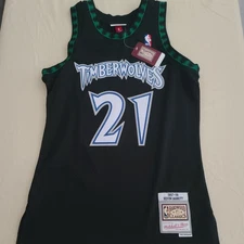 Minnesota Timberwolves Kevin Garnett NBA Mitchell Ness Jersey Size Small - New!