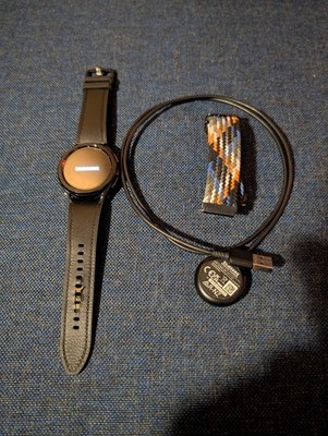Samsung Galaxy Watch 6 Classic 43mm schwarz Kunstlederarmband schwarz