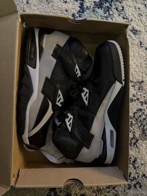 Nike Men's Mid Top Colorblock Lace Up Sneakers Black White Gray Rubber