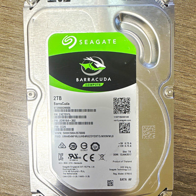 Seagate BarraCuda Compute 2TB SATA 3.5'' ST2000DM006 OEM LOW HOURS!!!