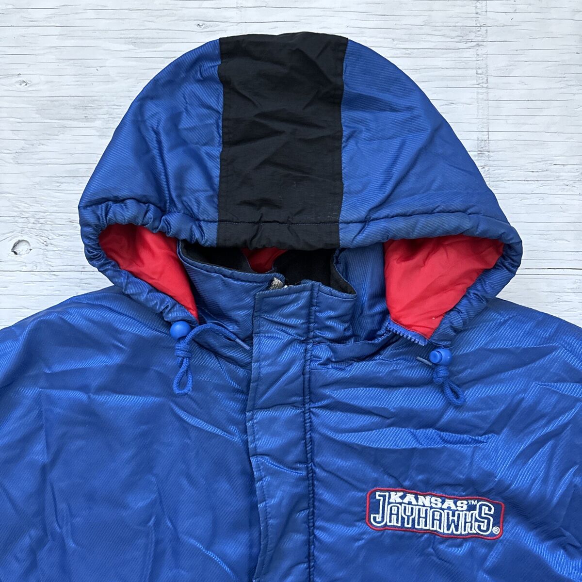 Vintage 90s NCAA Starter University of Kansas Jayhawks Full Vintage 90s NCAA Starter University of Kansas Jayhawks Full