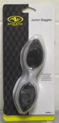 Athletic Works Junior (7+) Swimming Googles White Flex Frame New