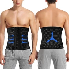 Men's Waist Trainer Body Shaper Tummy Girdle Belt Belly Fat Burner Slimming Gym