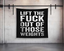 Custom Motivational Tapestry - Home Gym Decor Wall Art