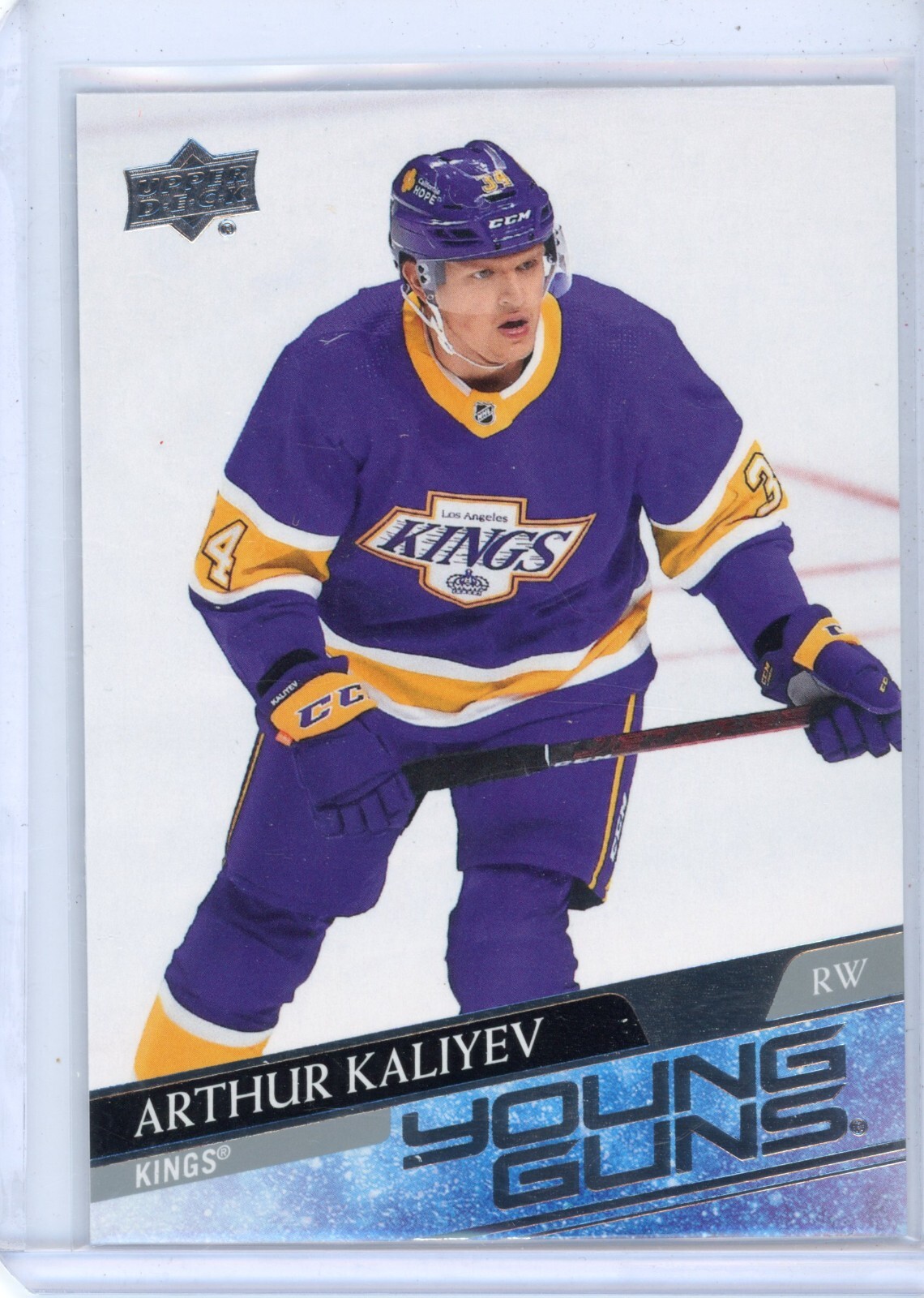 2020-21 Upper Deck Arthur Kaliyev Rookie Young Guns - Los Angeles Kings