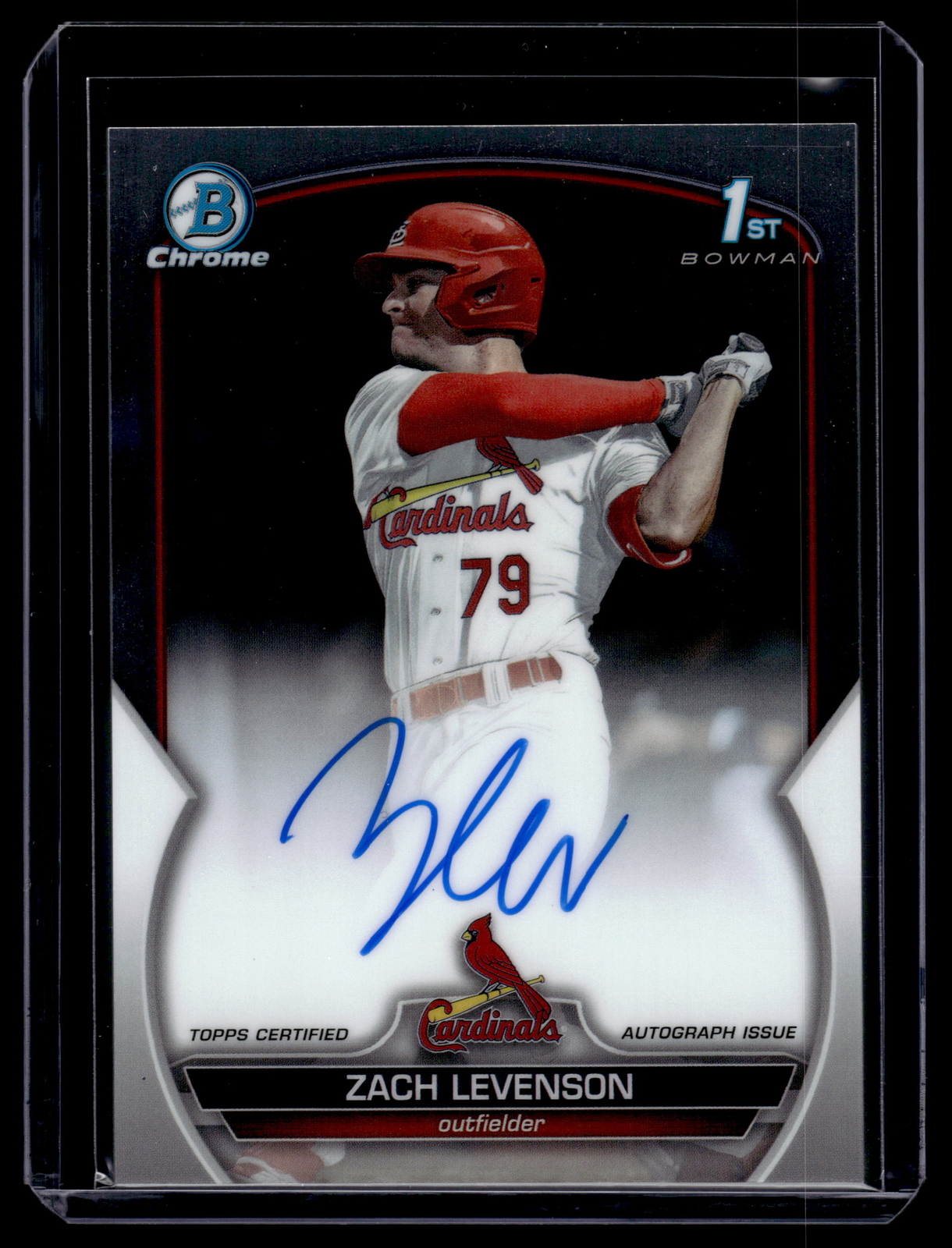 Zach Levenson 2023 Bowman Draft Chrome 1st Autograph Auto Card #CDA-ZL