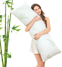 Body Pillow for Adults, Memory Foam Long Pillow for Side Sleeper, Fluffy and Fir