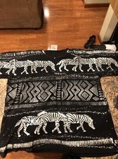 Vintage 1993 Marcy N Zebras Double Sided Made in USA Black TShirt One Size RARE