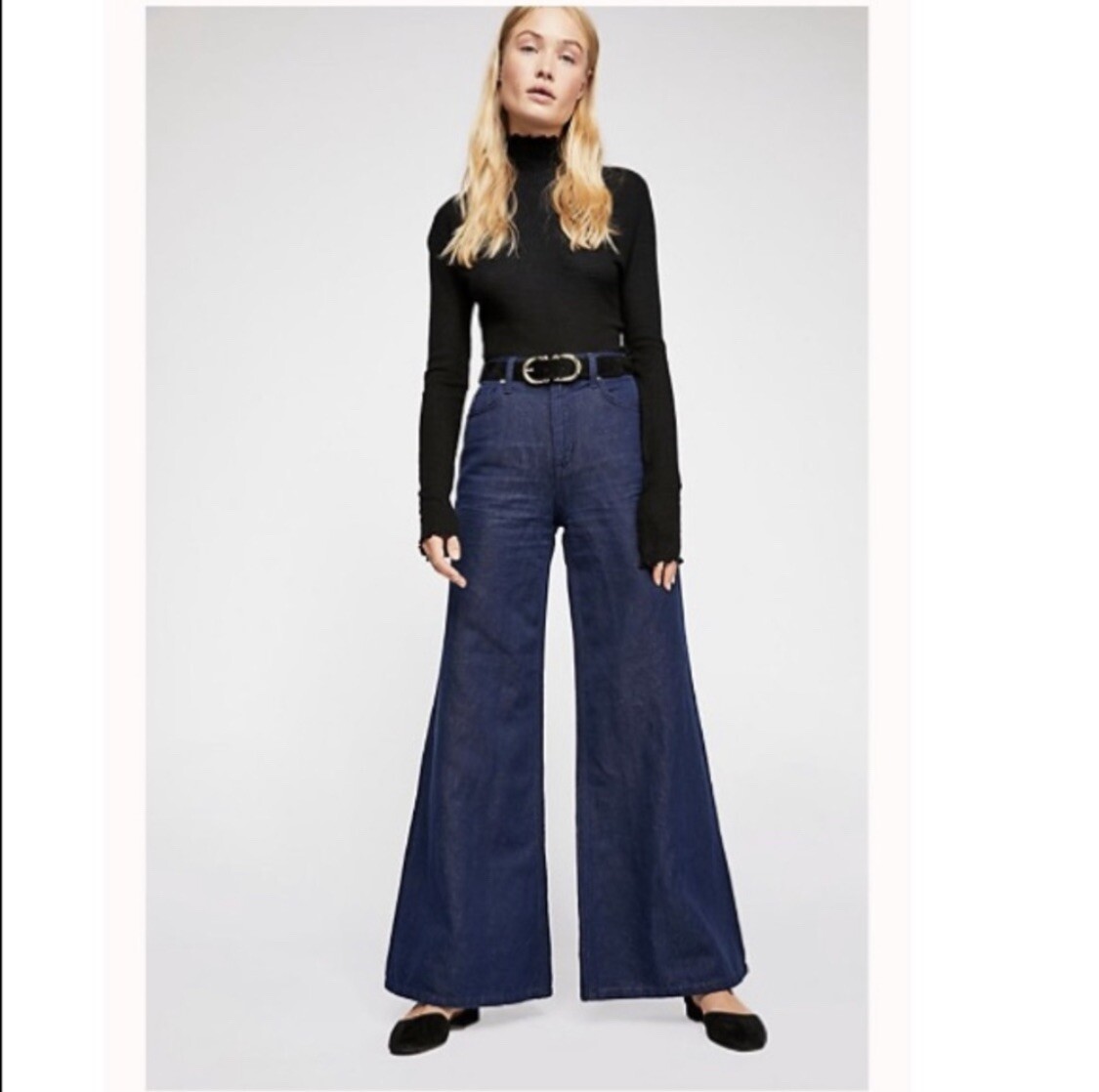 Free People We the free Super High-Rise Wide-Leg Rigid Denim Pocket Styl  Jeans