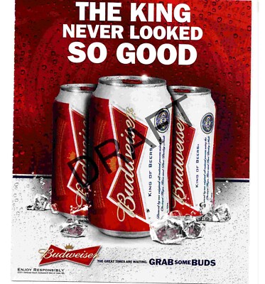 POT14 WERBUNG 11X18 BUDWEISER