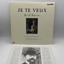 Je Te Veux Erik Satie Laserdisc Jean-Joel Barbier Japan Classical Piano No OBI