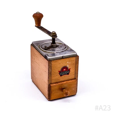 Mocca Kaffeemühle Holz Handkurbel Mahlwerk forgé 19 cm Marron Manuell - Photo 1/4